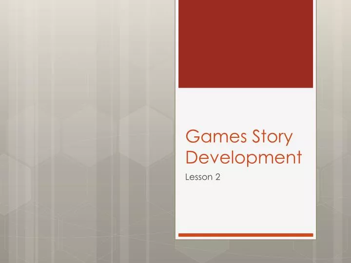 games story development