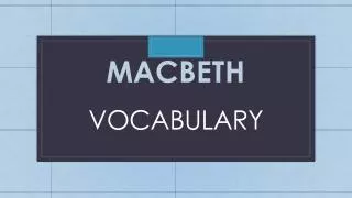 Vocabulary