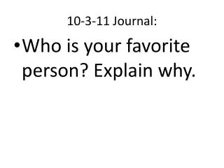 10 3 11 journal