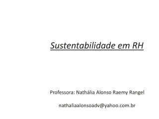 sustentabilidade em rh