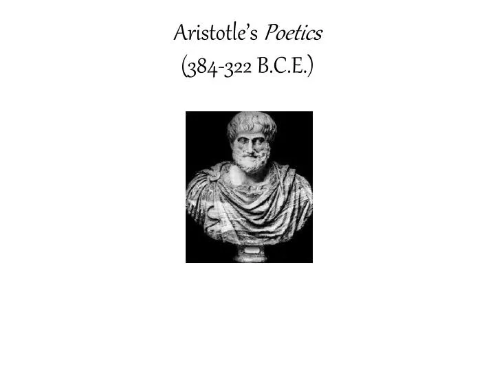 aristotle s poetics 384 322 b c e