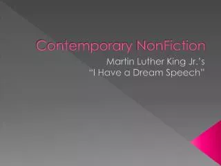contemporary nonfiction
