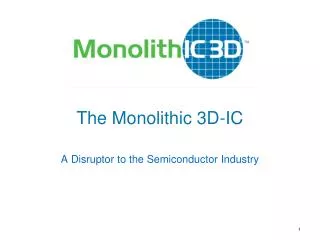 The Monolithic 3D-IC