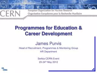 Programmes for Education &amp; Career Development