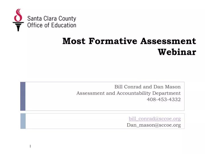 most formative assessment webinar