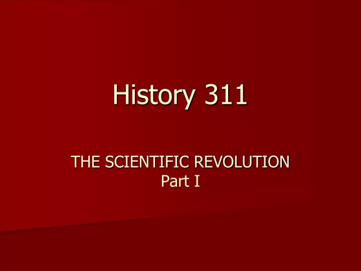 history 311