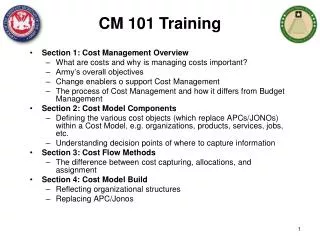 Section 1: Cost Management Overview What are costs and why is managing costs important?