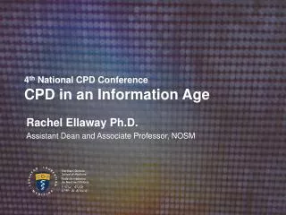 4 th National CPD Conference CPD in an Information Age