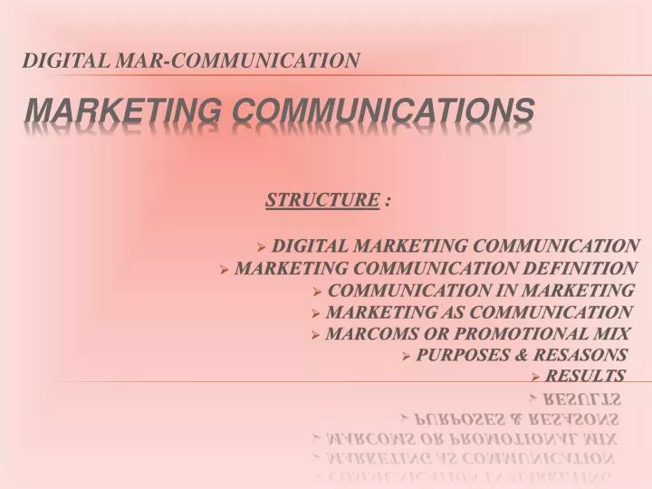 digital mar communication