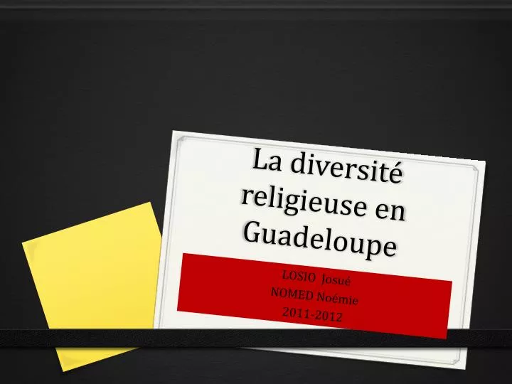 la diversit religieuse en guadeloupe