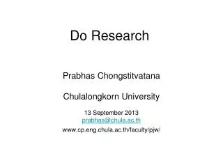 do research