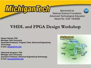 VHDL and FPGA Design Workshop