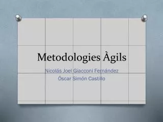 metodologies gils