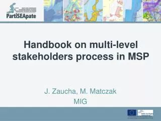Handbook on multi-level stakeholders process in MSP