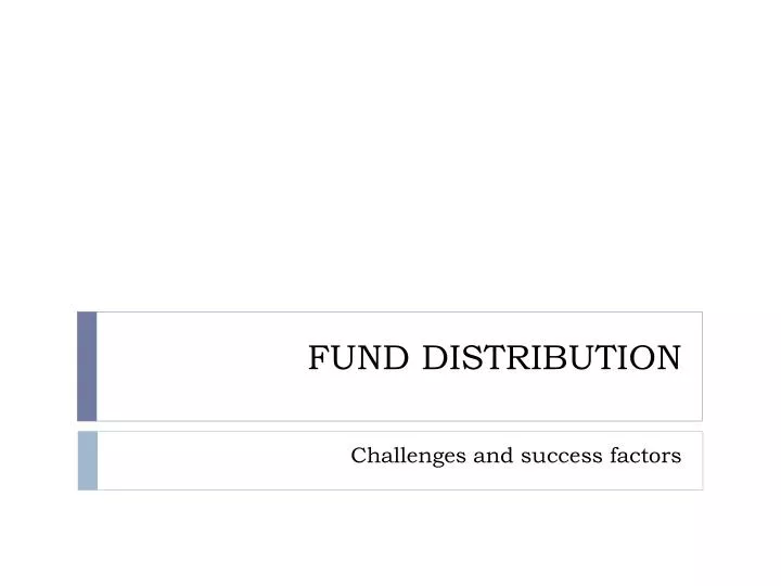 fund distribution