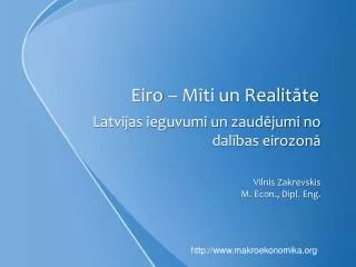 eiro m ti un realit te