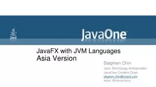JavaFX with JVM Languages Asia Version