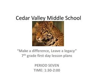 Cedar Valley Middle School