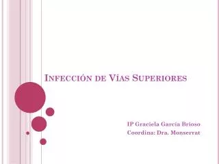 infecci n de v as superiores