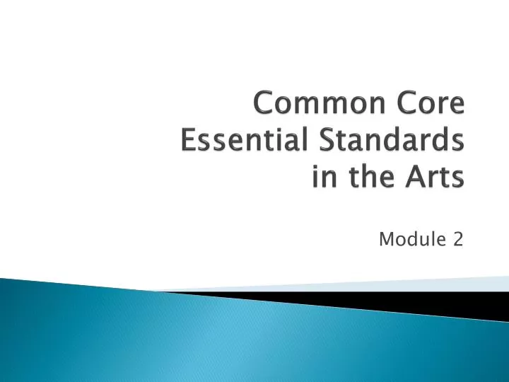 common core essential standards in the arts