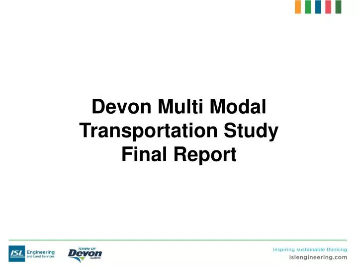 devon multi modal transportation study final report