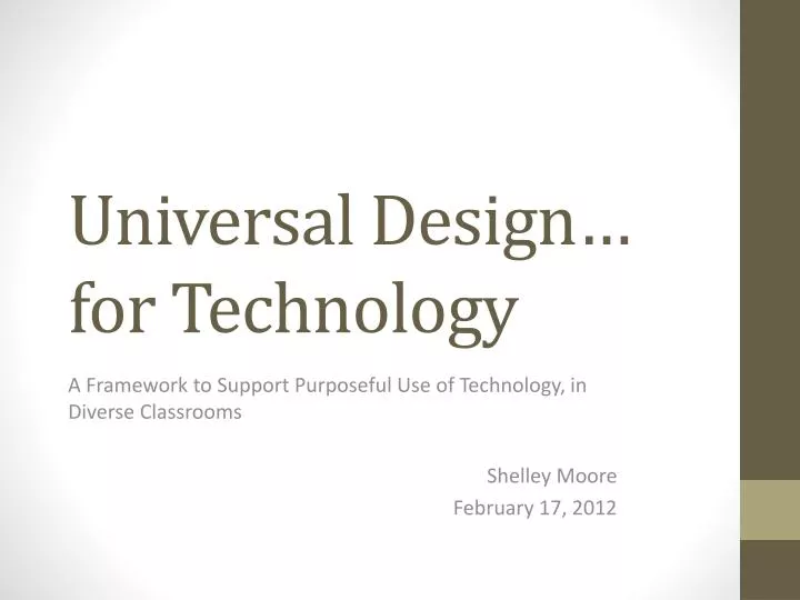 universal design for technology