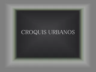 croquis urbanos