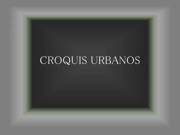 croquis urbanos