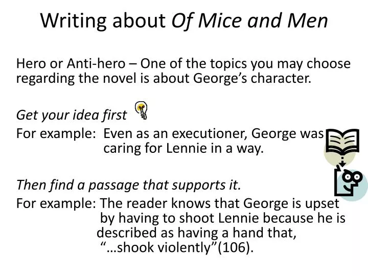 writing about of mice and men