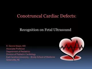 Conotruncal Cardiac Defects : Recognition on Fetal Ultrasound