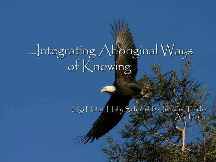integrating aboriginal ways of knowing