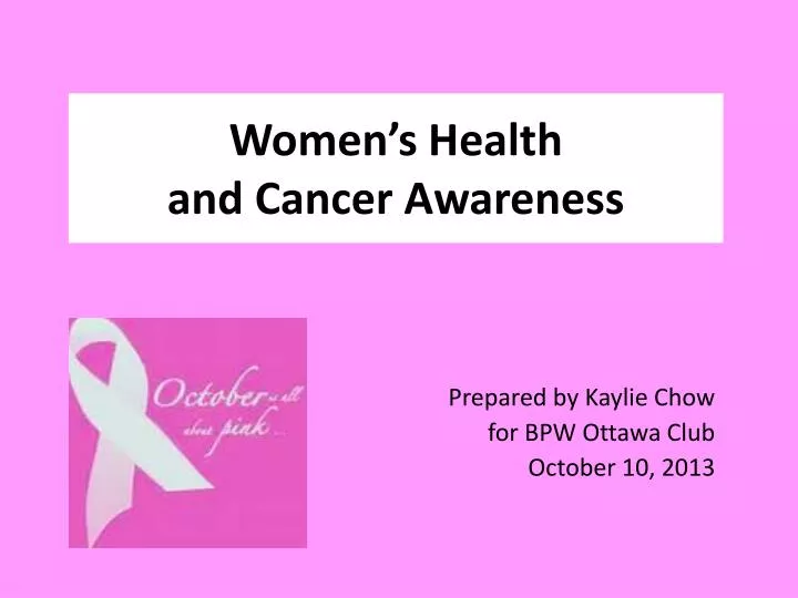 women s health and cancer awareness