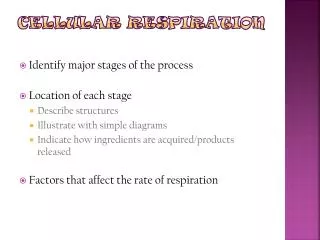 Cellular Respiration