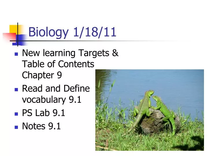 biology 1 18 11