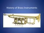 History of Brass Instruments - slide 1