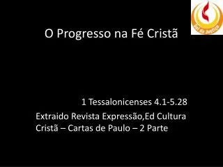 o progresso na f crist
