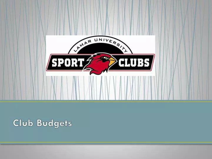 club budgets