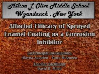 Affected Efficacy of Sprayed Enamel Coating as a Corrosion Inhibitor
