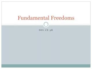 fundamental freedoms