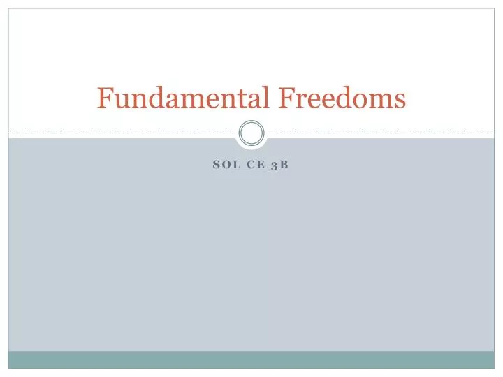 fundamental freedoms