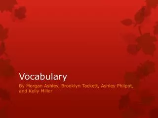 Vocabulary