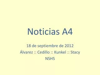 Noticias A4