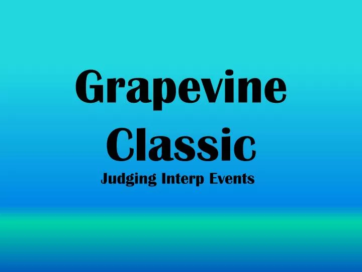 grapevine classic