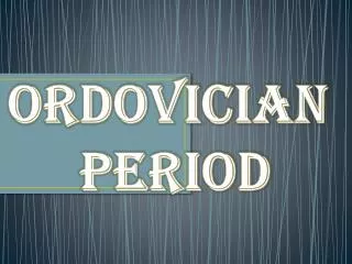 Ordovician Period