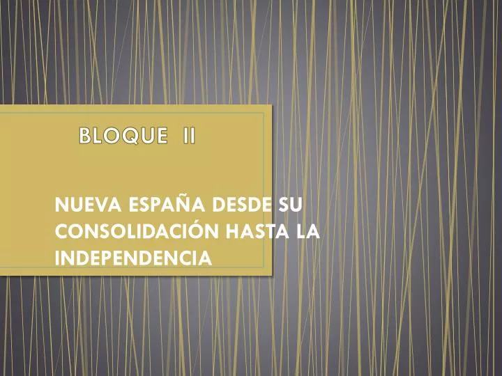 bloque i i