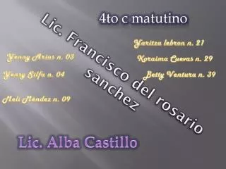 lic francisco del rosario sanchez
