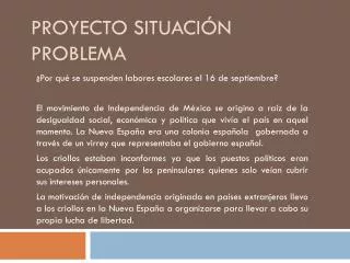 proyecto situaci n problema