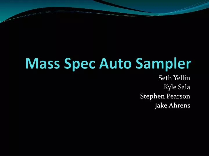 mass spec auto sampler