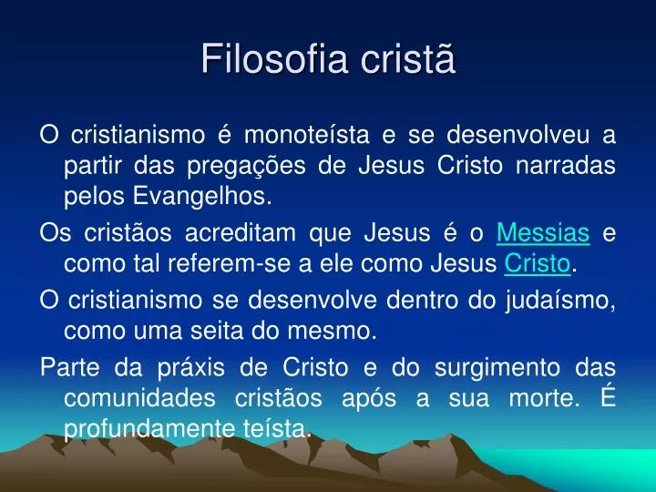 filosofia crist