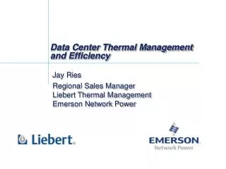 Data Center Thermal Management and Efficiency